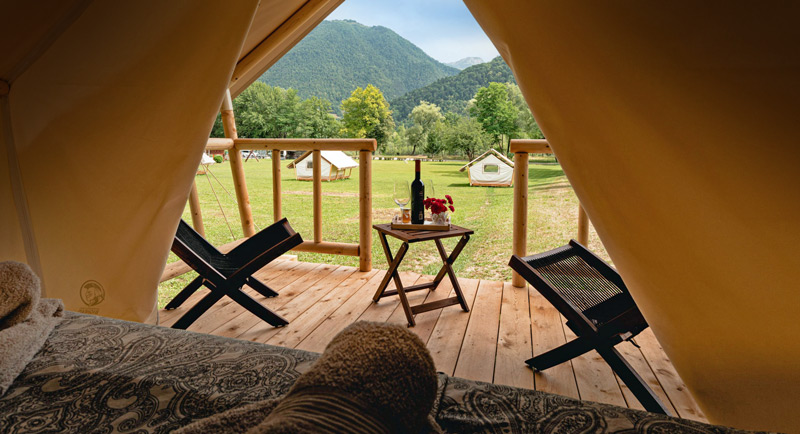 tente resort glamping luxe
