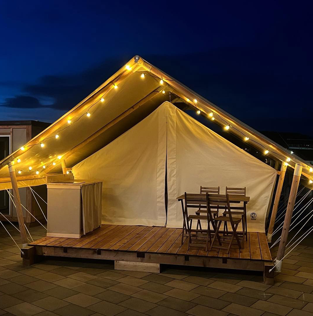 tente nuit camping izy