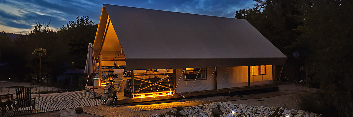 tente glamping confort luxe nuit