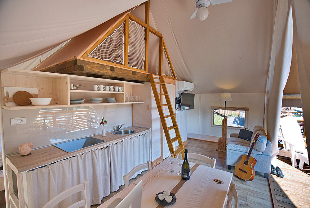 glamping de luxe tente camping