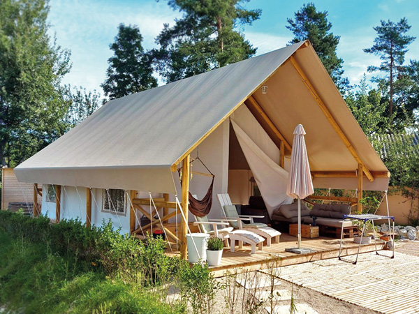 tente premium glamping camping luxe